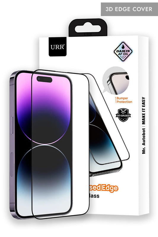 URR iPhone 14 Pro 3D Silikon Edge HD Cam Ekran Koruyucu