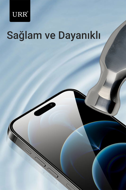 URR iPhone 15 Pro 3D Curved Edge HD Cam Ekran Koruyucu